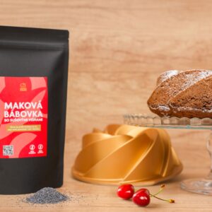 Maková bábovka so sušenými višňami - bezlepková zmes na pečenie